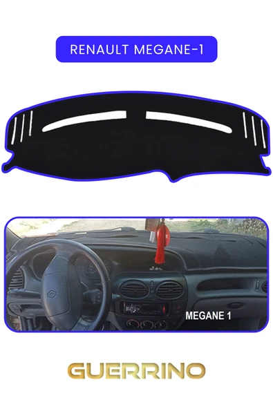 Guerrino  RENAULT Megane-1TORPİDO KORUMA HALISI MAVİ KENAR ürün görseli 1