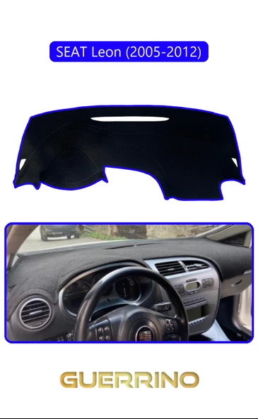 Guerrino  SEAT Leon (2005-2012)TORPİDO KORUMA HALISI MAVİ KENAR ürün görseli 1