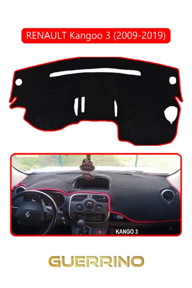 Guerrino  RENAULT Kangoo 3 (2007–now)TORPİDO KORUMA HALISI KIRMIZI KENAR ürün görseli 1
