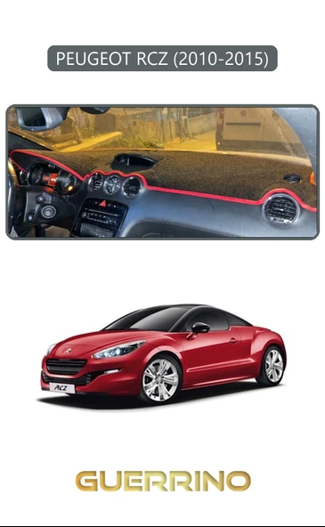 Guerrino  PEUGEOT RCZ 2010 - 2015TORPİDO KORUMA HALISI GRİ KENAR ürün görseli 1