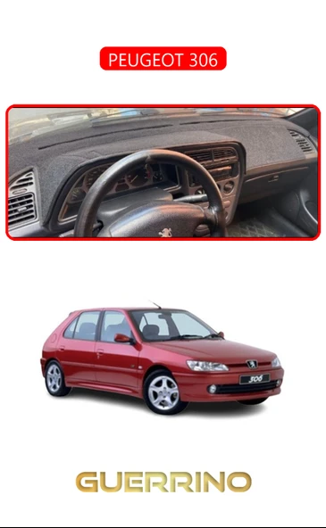 Guerrino  PEUGEOT 306TORPİDO KORUMA HALISI KIRMIZI KENAR ürün görseli 1
