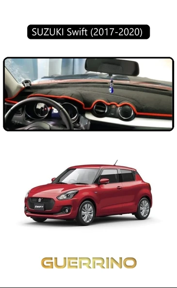 Guerrino  SUZUKI Swift   2017-2020 TORPİDO KORUMA HALISI SİYAH KENAR ürün görseli 1