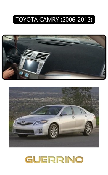 Guerrino  TOYOTA CAMRY (2006-2012)TORPİDO KORUMA HALISI SİYAH KENAR ürün görseli 1