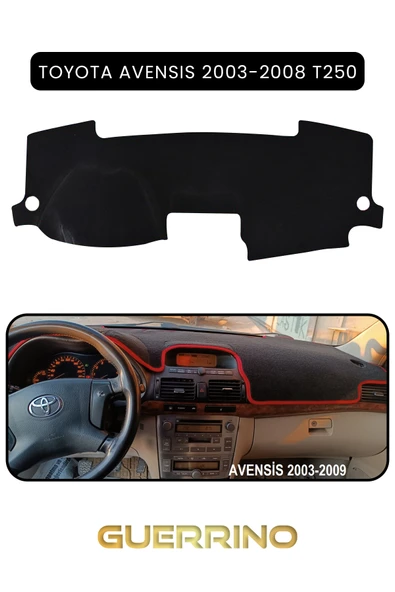 Guerrino  TOYOTA Avensis (2003-2008) t250TORPİDO KORUMA HALISI SİYAH KENAR ürün görseli 1