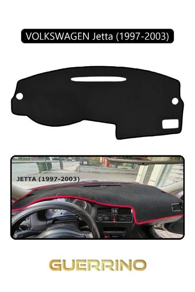 Guerrino  VOLKSWAGEN Jetta (1997-2003) TORPİDO KORUMA HALISI SİYAH KENAR ürün görseli 1