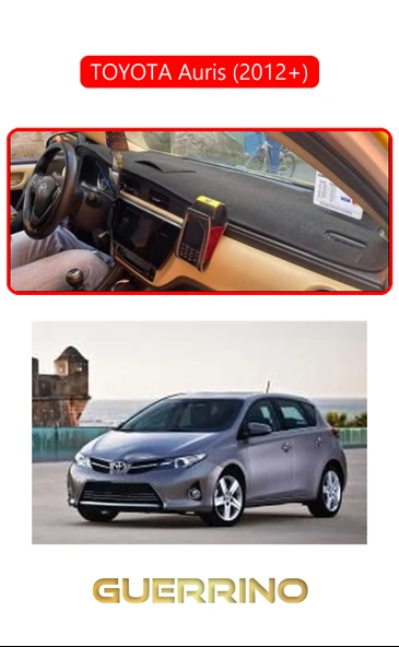 Guerrino  TOYOTA Auris (2012-2013)TORPİDO KORUMA HALISI KIRMIZI KENAR ürün görseli 1