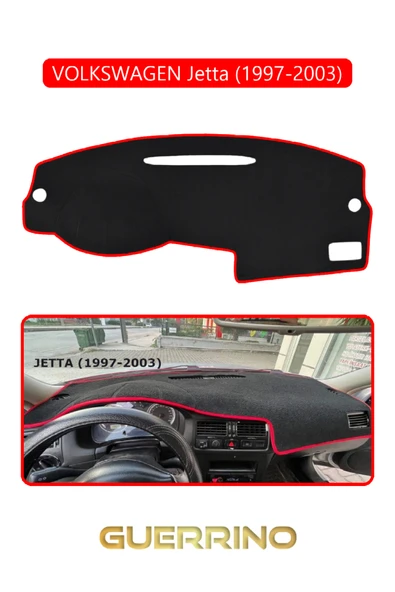 Guerrino  VOLKSWAGEN Jetta (1997-2003) TORPİDO KORUMA HALISI KIRMIZI KENAR ürün görseli 1