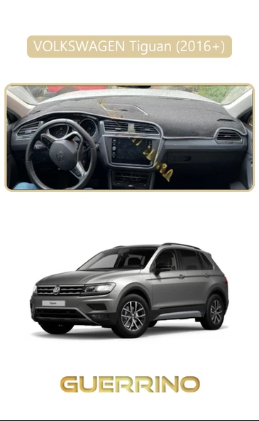 Guerrino  VOLKSWAGEN Tiguan (2016+) ;TORPİDO KORUMA HALISI BEJ KENAR ürün görseli 1