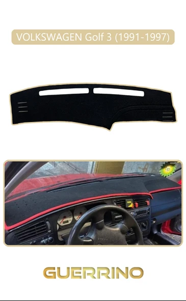 Guerrino  VOLKSWAGEN Golf 3 / Vento / Jetta (1991-1997)TORPİDO KORUMA HALISI BEJ KENAR ürün görseli 1