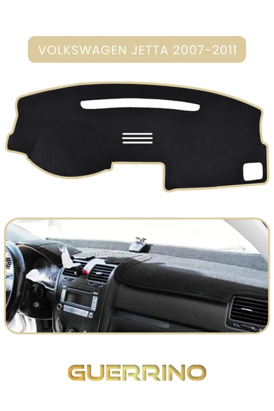 Guerrino  VOLKSWAGEN Jetta (2007-2011)TORPİDO KORUMA HALISI BEJ KENAR ürün görseli 1