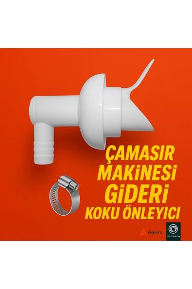 DESIPHON Çamaşır ve Bulaşık Makinesi Gider Koku Önleyici Çekvalf Adaptör Conta 50 mm Haşere ve Koku Koruma ürün görseli 1