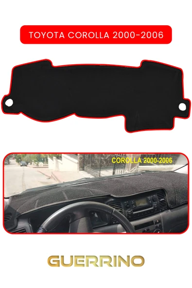 Guerrino  TOYOTA Corolla (2000-2006)TORPİDO KORUMA HALISI KIRMIZI KENAR ürün görseli 1
