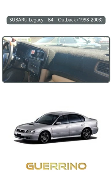 Guerrino  SUBARU Legacy / B4 / Outback (1998-2003)TORPİDO KORUMA HALISI GRİ KENAR ürün görseli 1