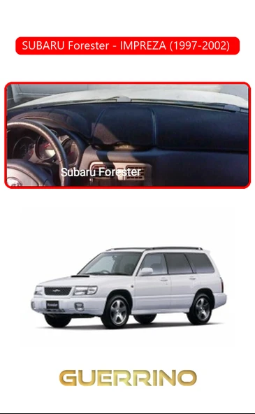 Guerrino  SUBARU Forester (1997-2002) IMPREZZATORPİDO KORUMA HALISI KIRMIZI KENAR ürün görseli 1