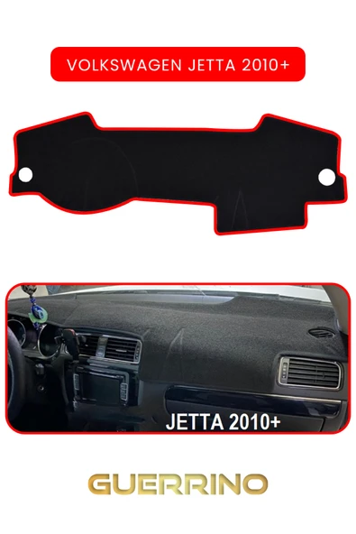 Guerrino  VOLKSWAGEN Jetta (2010+)TORPİDO KORUMA HALISI KIRMIZI KENAR ürün görseli 1