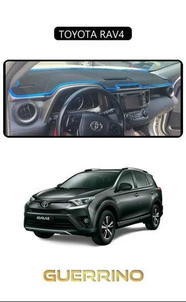 Guerrino  TOYOTA RAV4 TORPİDO KORUMA HALISI SİYAH KENAR ürün görseli 1