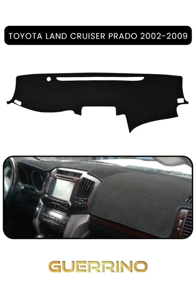 Guerrino  TOYOTA LAND CRUISER PRADO 2002-2009TORPİDO KORUMA HALISI SİYAH KENAR ürün görseli 1