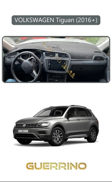 Guerrino  VOLKSWAGEN Tiguan (2016+) ;TORPİDO KORUMA HALISI GRİ KENAR ürün görseli 1
