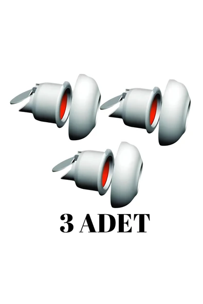 3  ADET  Koku Yok! Çekvalfli Adaptör Conta Lavabo Gideri Koku Önleyici ürün görseli 1