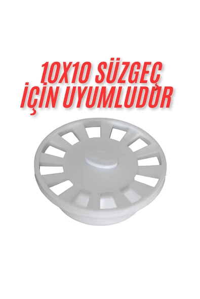 DESIPHON 10x10  Süzgeç İçin  Yuvarlak -Oval -daire  Gider Kapağı , Yer Süzgeci, Izgarası Gider Kapağı ürün görseli 1