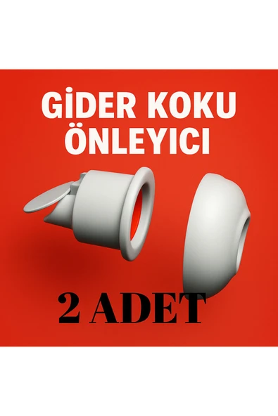DESIPHON 2 ADET Koku Yok! Çekvalfli Adaptör Conta Lavabo Gideri Koku Önleyici ürün görseli 1