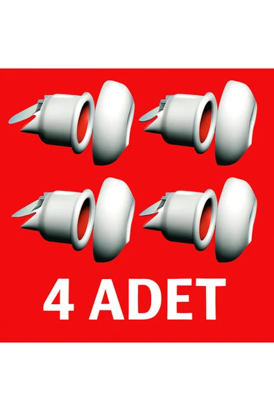 DESIPHON 4 ADET Koku Yok! Çekvalfli Adaptör Conta Lavabo Gideri Koku Önleyici ürün görseli 1