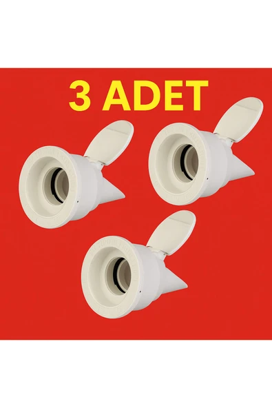 DESIPHON 3 Adet Koku Önleyici Çekvalfli Adaptör Conta50 Lavabo & Evyeler ürün görseli 1