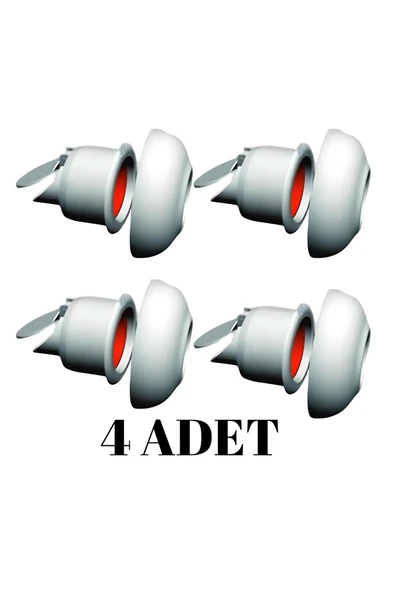 MUFFMATİK 4 ADET  Koku Yok! Çekvalfli Adaptör Conta Lavabo Gideri Koku Önleyici ürün görseli 1