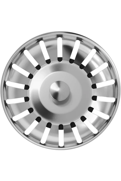 DESIPHON Çöpmak 8 cm Paslanmaz Çelik Lavabo Evye Gider Süzgeci Sifon Uyumlu Dayanıklı Filtre ürün görseli 1
