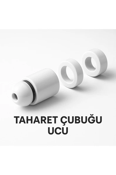DESIPHON Taharet Çubuğu Uyumlu Plastik Beyaz Uç Dayanıklı, Uyumlu ve Kolay Montajlı Parça ürün görseli 1