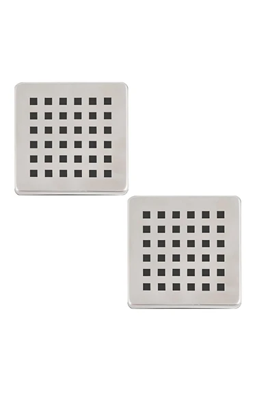DESIPHON 2 Adet Paslanmaz Çelik Kare Delikli Banyo Yer Süzgeç Izgarası Üst Kapak 10X10 Süzgeç Uyumlu ürün görseli 1