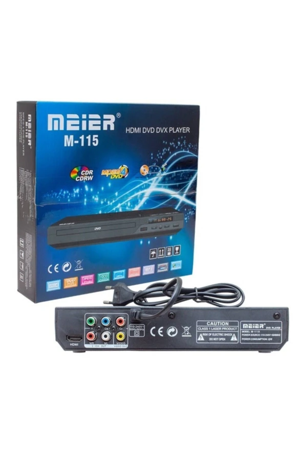 MEİER M-115 HDMI DİVX USB MP3 DVD PLAYER - Resim 3