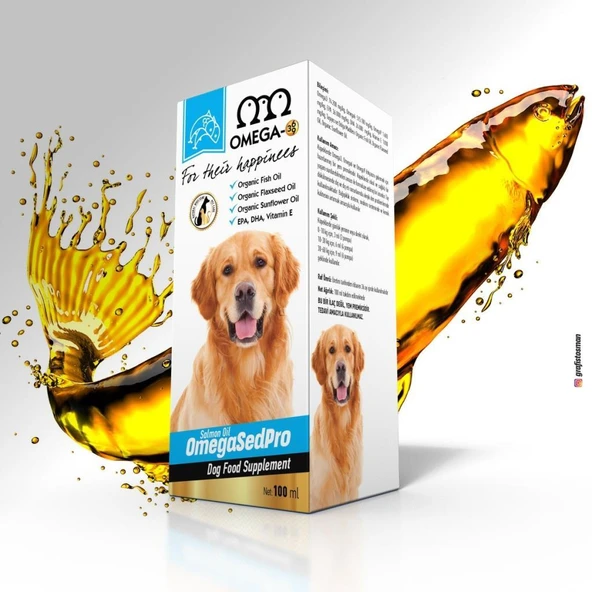Omega Sedpro Köpek Somon Balık Yağı 100 Ml (3-6-9 /vit E) ürün görseli 1