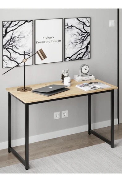 Narin Çalışma Masası,ofis Masası,bilgisayar Masası 120x60cm - Meşe ürün görseli 1