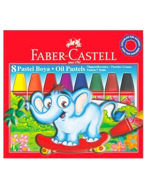 Faber Castell 8 Renk Pastel Boya 5282125308 ürün görseli 1