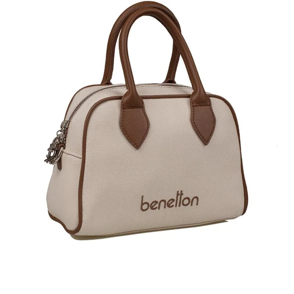 Benetton Kahverengi Kadın Cotton Kol Çantası BNT 1538 ürün görseli 1