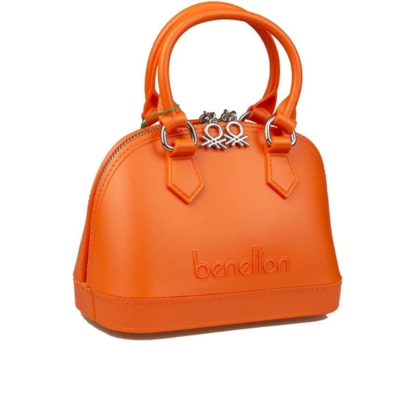 Benetton Turuncu Mini Boy Melissa Kadın El Çantası BNT 1449 ürün görseli 1
