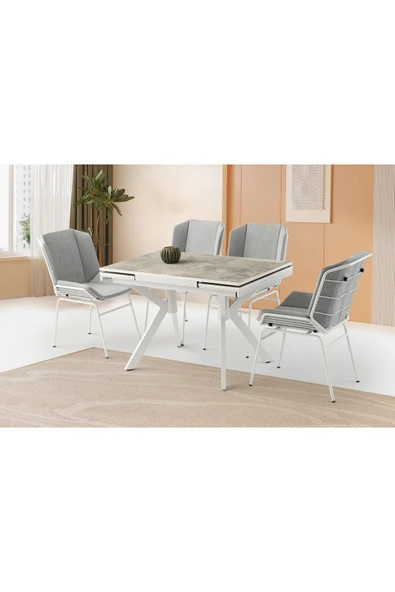 Kristal Hg Masa, Fıera Sandalye, Rambla, 110x70 ürün görseli 1