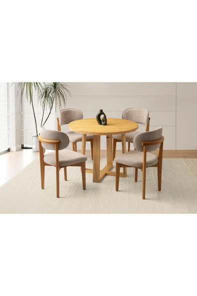 Girit Masa, Umay Sandalye, Natural, 100x100 ürün görseli 1