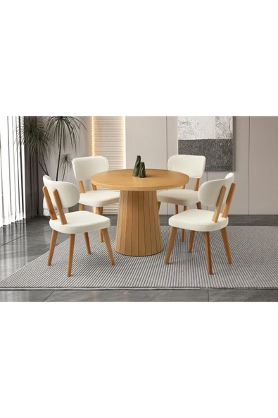 Atina Masa, Sirius Sandalye, Natural, 100x100 ürün görseli 1
