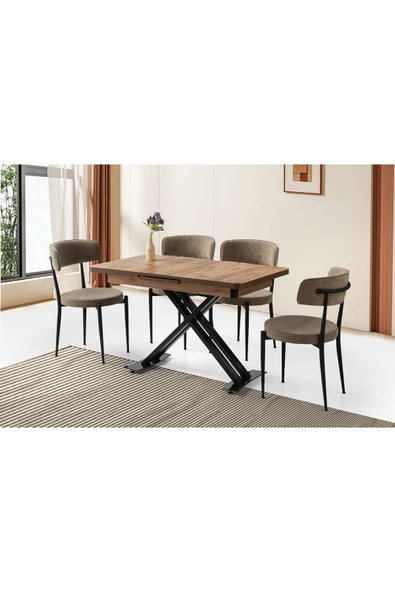 Pasin Masa, Armoni Sandalye, Dışbudak, 120x70 ürün görseli 1