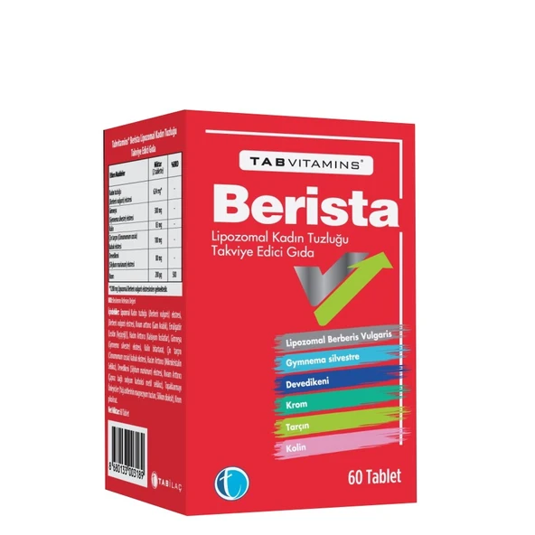 Tab Vitamins Berista 60 Tablet ürün görseli 1