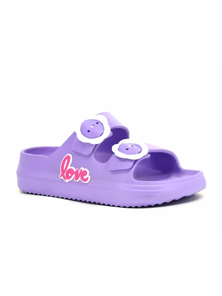 Ayfox Love Yazılı Suya Dayanıklı Kız Çocuk Terlik ürün görseli 1