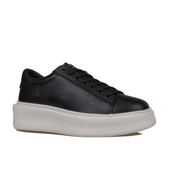 Lufian Siyah Gage Erkek Deri Sneaker Ayakkabı