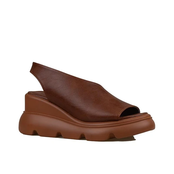 Trend Adımlar Taba Kalın Taban Ultra Hafif Yan Kapalı Kadın Sandalet ürün görseli 1