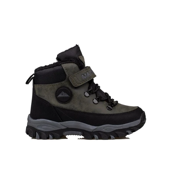 Trend Adımlar Haki Power Kaymaz Taban Yünlü Trekking Çocuk Bot ürün görseli 1