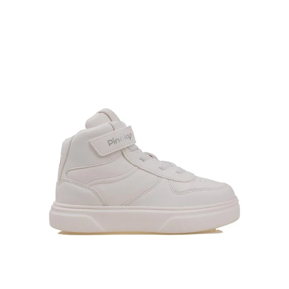 Pinokyo Beyaz Memory Foam Hafif Çocuk Boğazlı Sneaker ürün görseli 1