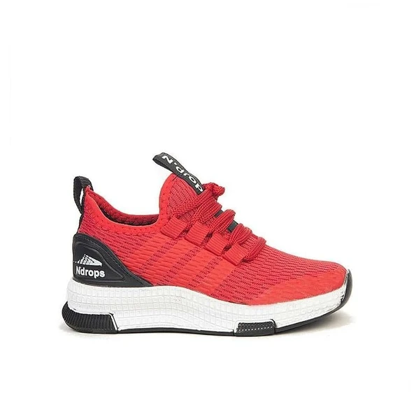 Trend Adımlar Kırmızı Unisex Patik Lastikli Çocuk Spor Ayakkab ürün görseli 1