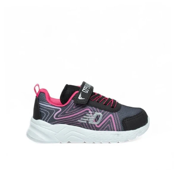 Trend Adımlar Pembe Cırt Cırtlı Hafif Patik Çocuk Sneaker ürün görseli 1