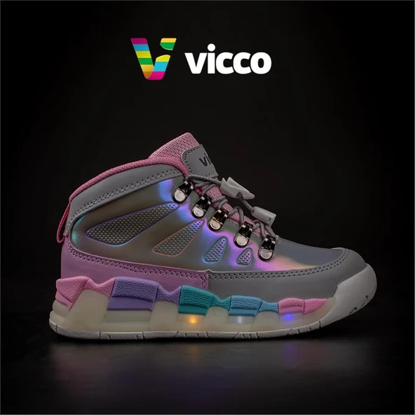 Vicco Gri Ellen Işıklı Unisex Bot - Resim 6
